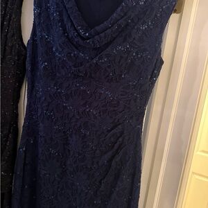 Ralph Lauren Midnight Blue Sequin Maxi Dress